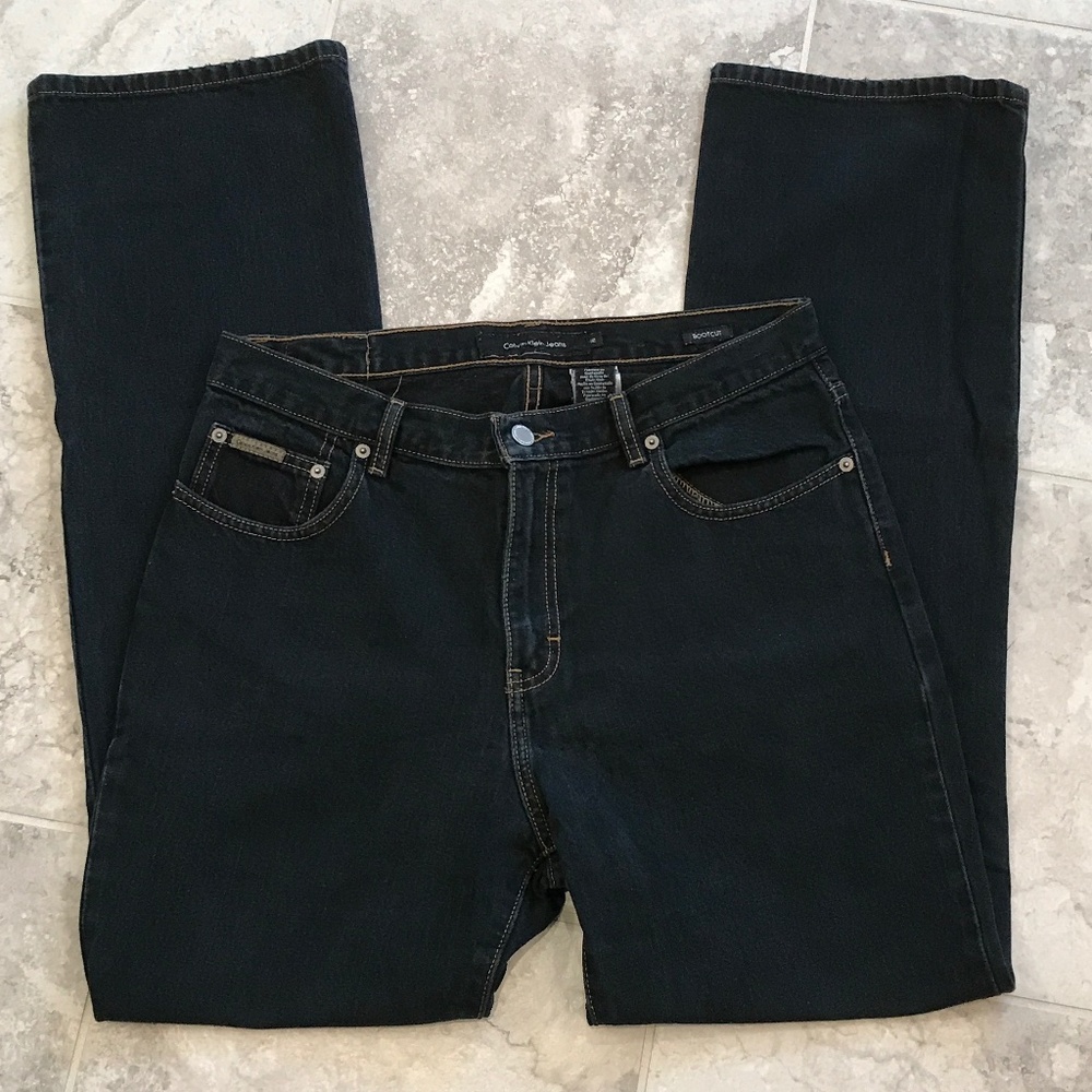 Calvin Klein Bootcut Black Overdye Jeans
